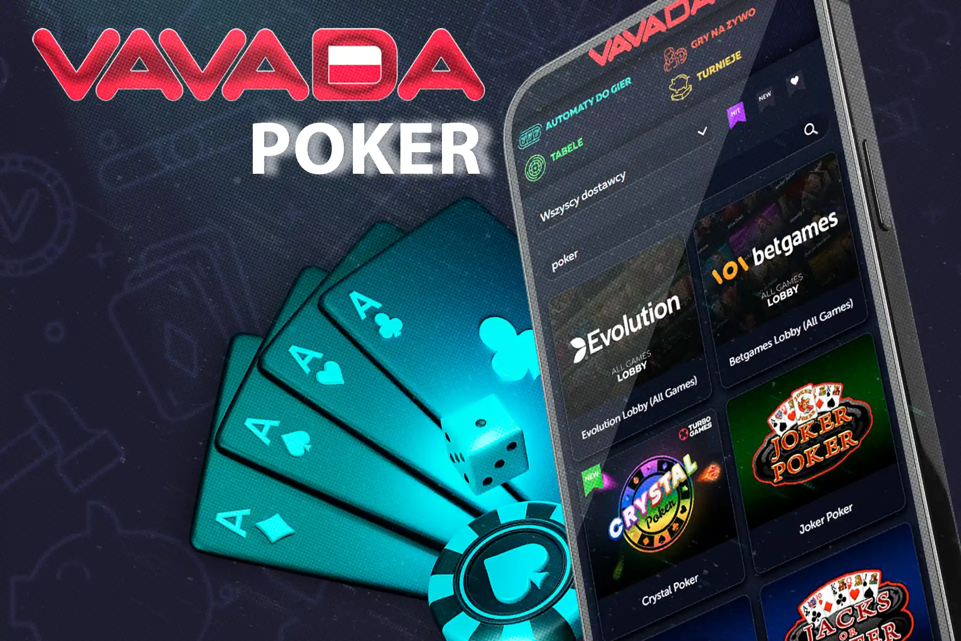 Zagraj w wiele rodzajów pokera w kasynie Vavada