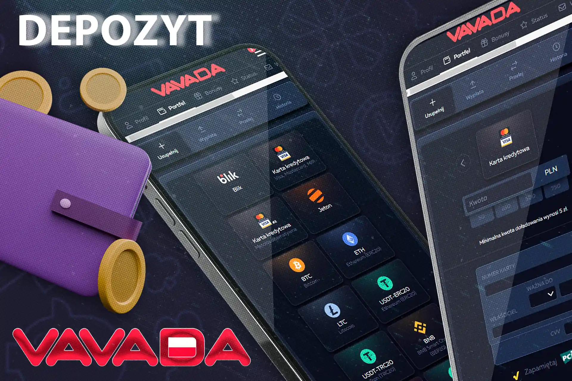 Łatwy sposób na dokonanie wpłaty w kasynie Vavada